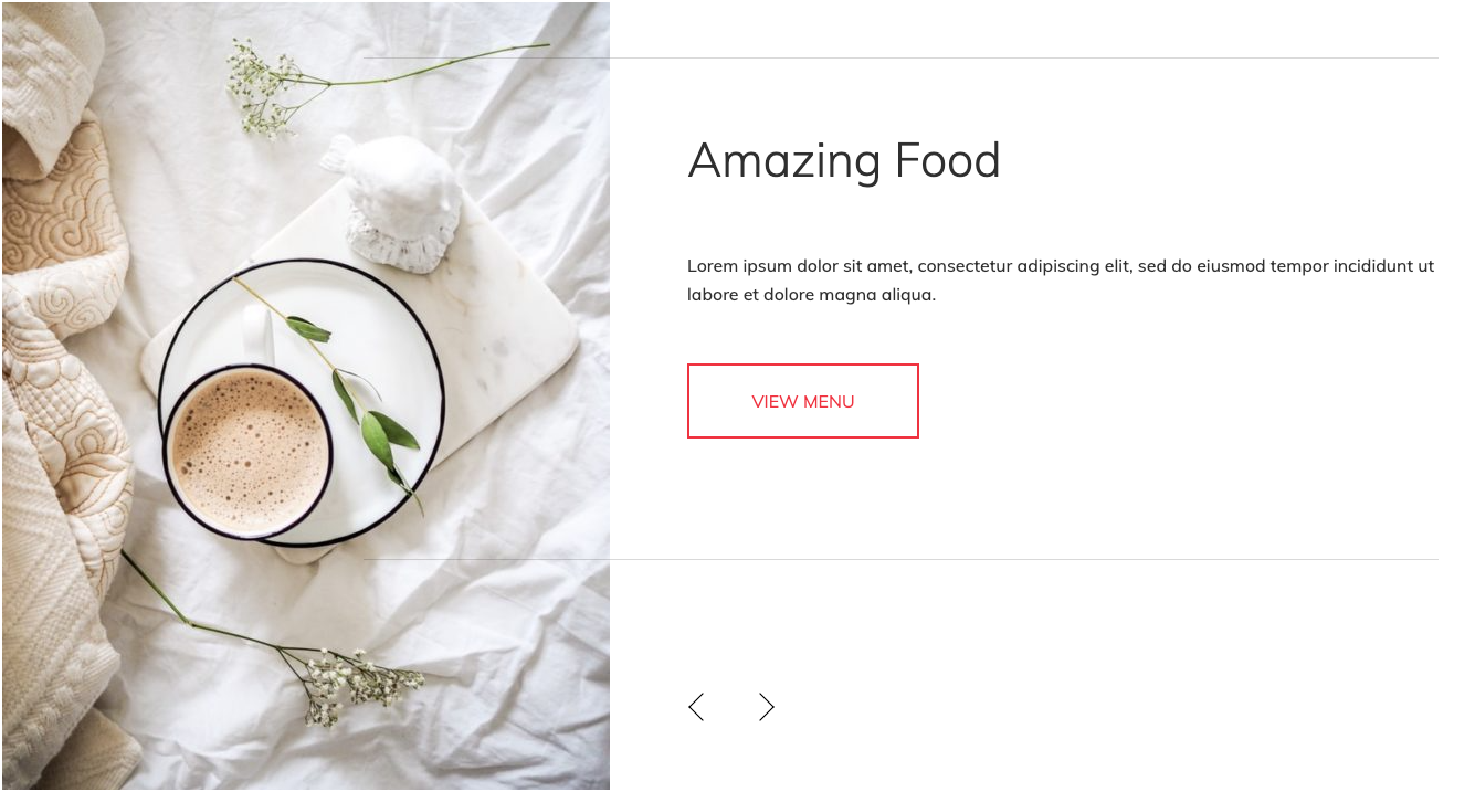 Screenshot showing the mixed_content_slider module layout