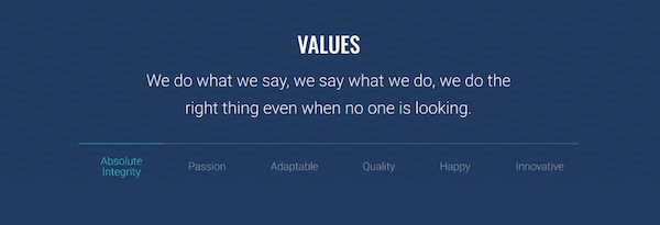 Screenshot showing the tabbed_nav module layout